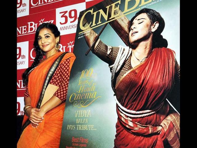 Vidya Balan is all smiles at the gala. PTI Photo