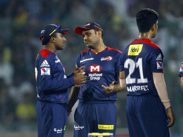 Delhi-Daredevils-Sehwag-and-Jayawardhene-during-the-match-against-Chennai-Super-Kings-at-Ferozshah-Kotla-Stadium-in-New-Delhi-HT-Photo-Vipin-Kumar