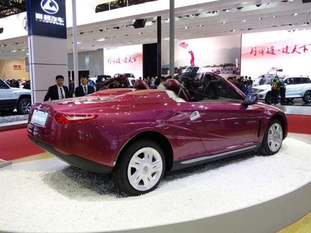 Tongji Auto : The latest concept from the latest crop of design students attending the Tongji colleges of automotive engineering from which the company derives its name. The car is meant as an ideas showcase rather than as a production vehicle and clearly there are a lot of ideas going on here. Photo:AFP Tongji Auto : The latest concept from the latest crop of design students attending the Tongji colleges of automotive engineering from which the company derives its name. The car is meant as an ideas showcase rather than as a production vehicle and clearly there are a lot of ideas going on here. Photo:AFP