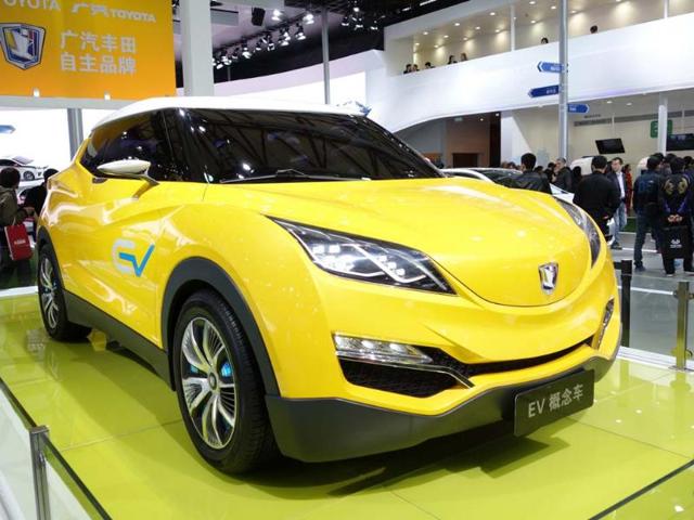 Toyota GAC concept : A joint venture between leading Chinese automaker Guangzhou (GAC) and the world’s biggest Japanese car manufacturer, this concept currently has no official name but is yet another attempt to crack the market for small, sporty, environmentally friendly SUVs, for which there is an overwhelming demand in China. Photo:AFP Toyota GAC concept : A joint venture between leading Chinese automaker Guangzhou (GAC) and the world’s biggest Japanese car manufacturer, this concept currently has no official name but is yet another attempt to crack the market for small, sporty, environmentally friendly SUVs, for which there is an overwhelming demand in China. Photo:AFP
