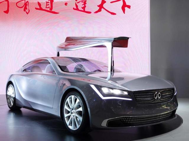 Beijing Auto Concept 900 : A rather stunning concept that has been slowly developing over several appearances at different Chinese motor shows, the Concept 900 is based on the Mercedes Benz E-Class platform, is a joint venture between the two companies and should be ready for production before the end of next year. Photo:AFP Beijing Auto Concept 900 : A rather stunning concept that has been slowly developing over several appearances at different Chinese motor shows, the Concept 900 is based on the Mercedes Benz E-Class platform, is a joint venture between the two companies and should be ready for production before the end of next year. Photo:AFP