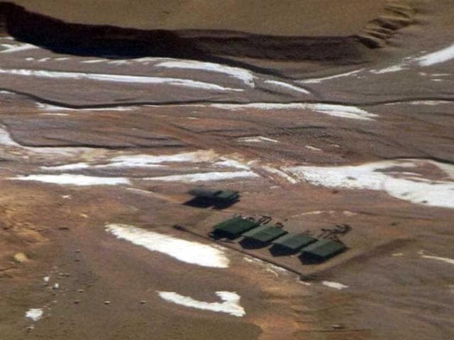 Aerial-view-of-five-tents-erected-by-intruding-Chinese-troops-inside-Indian-territory-in-Daulat-Beg-Oldi-sector-of-Ladakh-PTI