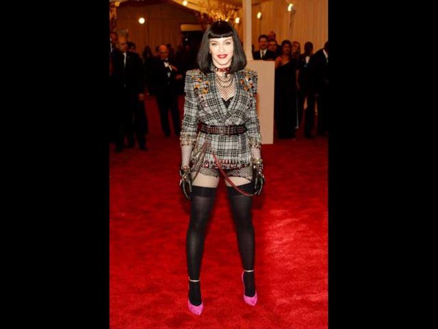 Madonna attends the Costume Institute Benefit at The Metropolitan Museum of Art May 6, 2013, celebrating the opening of Punk: Chaos to Couture. (Getty Images)
