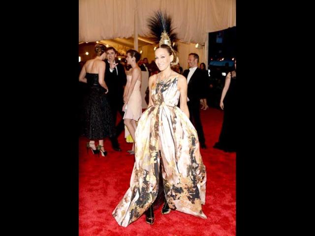 Actress Sarah Jessica Parker attends the Costume Institute Gala for the PUNK: Chaos to Couture exhibition at the Metropolitan Museum of Art on May 6, 2013 in New York City. (Getty Images)