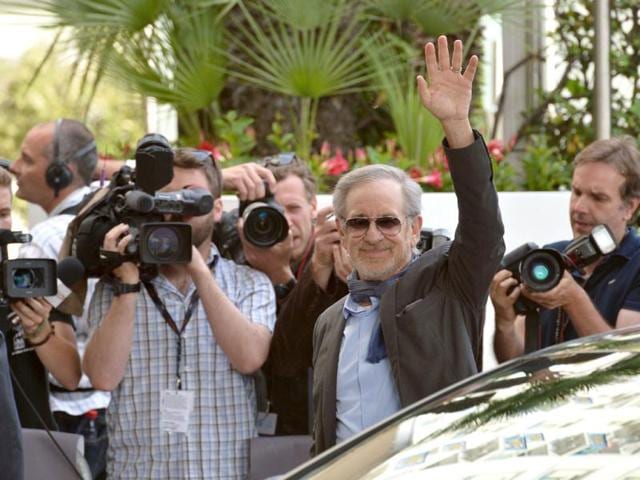 President Spielberg caught by paparazzi. (AFP Photo)