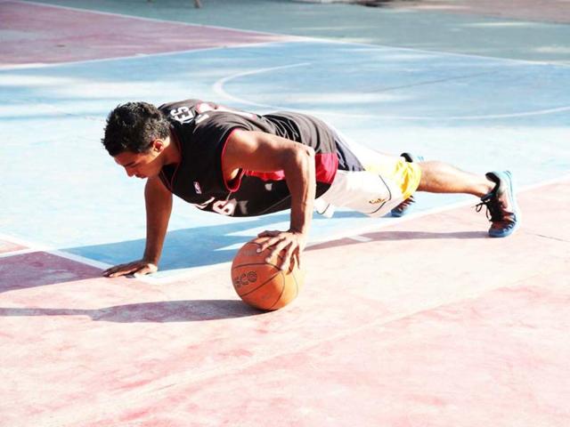 In coordination push-ups, the focus areas are the core, chest and the arms. (Photo courtesy: Anil Chawla)