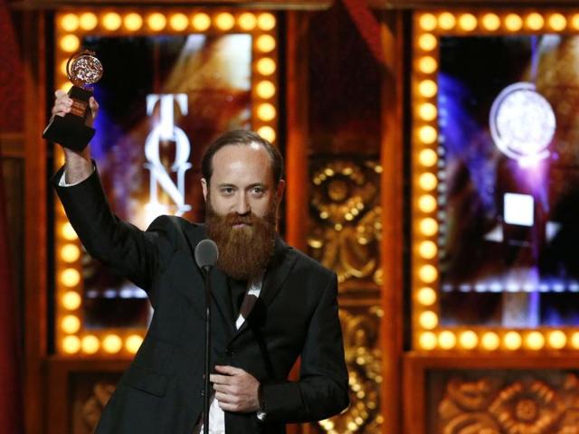 Leon Rothenberg accepts his award for Best Sound Design of a Play for "The Nance" at the American Theatre Wing's annual Tony Awards in New York. Reuters