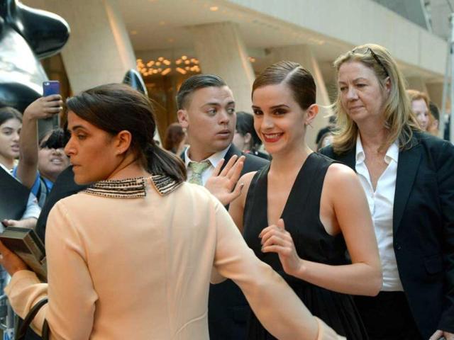Actress Emma Watson attends The Bling Ring screening at Paris Theatre in New York City. (AFP)