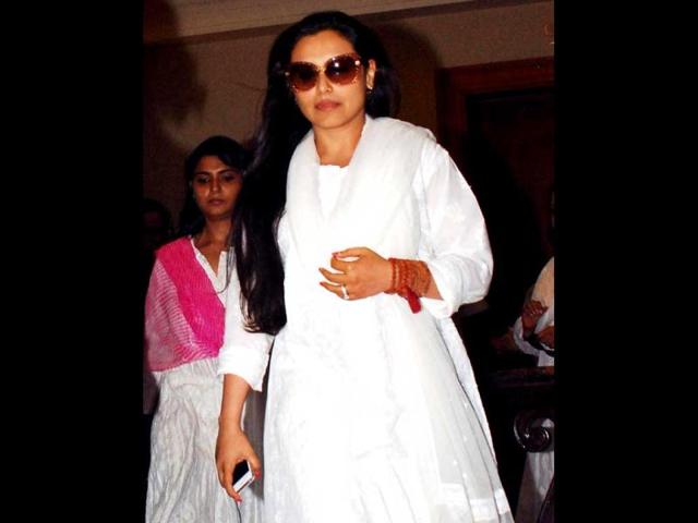 Rani Mukherjee was also seen at the meet. (AFP Photo)