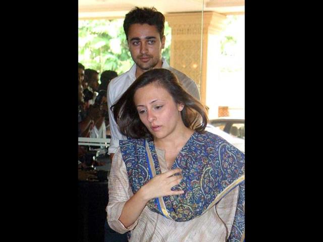 Actor Imran Khan along with wife Avantika. (PTI Photo)