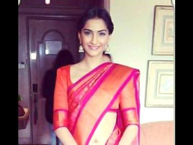 Sonam Kapoor has been promoting her upcoming film Raanjhanaa in a totally desi avatar. She has mostly worn suits and saris at promotional events for the movie. Browse through(Photo Courtesy: Facebook/Raanjhanaa)