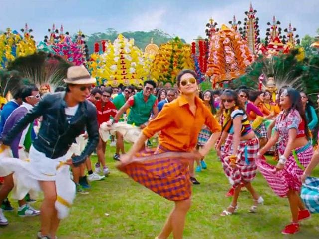 Shah Rukh Khan and Deepika Padukone are back together with Rohit Shetty's comedy Chennai Express after five years. Shah Rukh Khan and Deepika Padukone are back together with Rohit Shetty's comedy Chennai Express after five years.