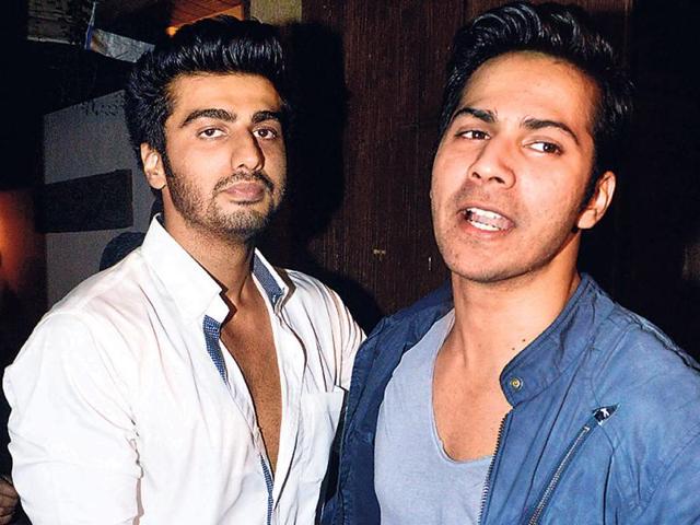 Arjun Kapoor with Varun Dhawan at the bash. (Photo: Yogen Shah)