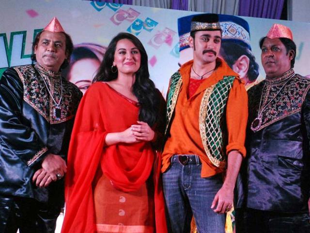 The new lyrics intellignently blend with those of the old song (from Amar Akbar Anthony) to produce an catchy number. Sonakshi Sinha, Imran Khan at the song launch for Once Upon A Time In Mumbaai Dobara. (AFP Photo)