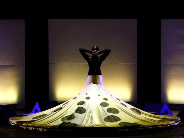Maltese flamenco dancer Francesca Grima performs in Puerto Flamenco's "Isla" during the Malta Arts Festival in Valletta. (Reuters)