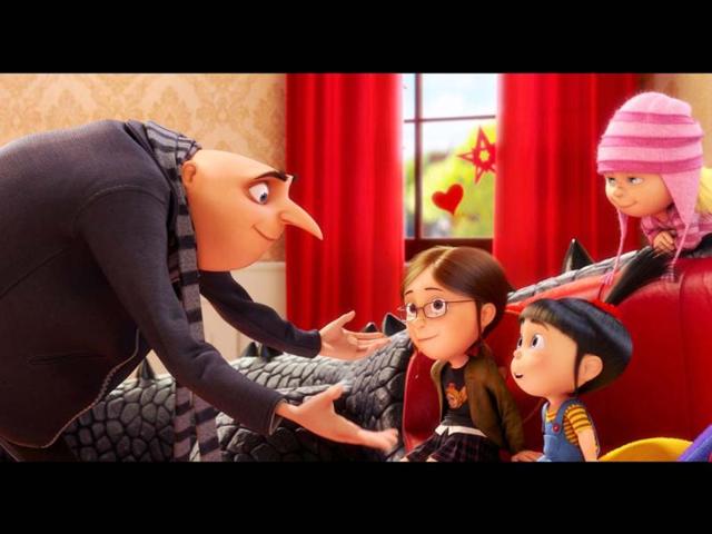 Gru's daughters, the practical Margo (Miranda Cosgrove), the prankster Edith (Dana Gaier) and the absolutely adorable Agnes (Elsie Kate Fisher) too will work their magic.