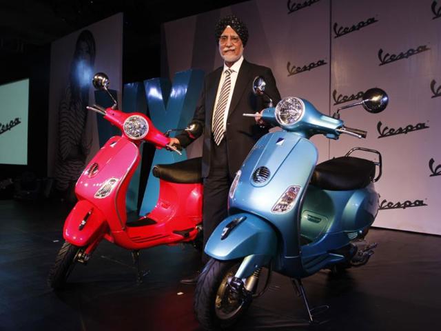 Piaggio-Vehicles-Pvt-Ltd-Chairman-and-Managing-Director-Ravi-Chopra-during-the-launch-of-new-model-of-Vespa-VX-scooter-in-New-Delhi-India-July04-2013--Photo-HT-Sanjeev-Verma Piaggio-Vehicles-Pvt-Ltd-Chairman-and-Managing-Director-Ravi-Chopra-during-the-launch-of-new-model-of-Vespa-VX-scooter-in-New-Delhi-India-July04-2013--Photo-HT-Sanjeev-Verma