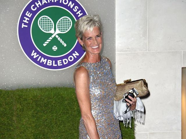 Judy Murray arrives for the Wimbledon Champions Dinner 2013 in London. (AP)