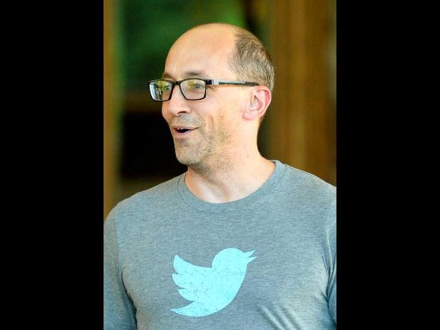 Dick Costolo, CEO of Twitter, arrives for the annual conference in Sun Valley, Idaho. AFP