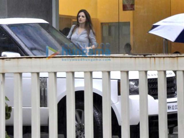 Sussane Roshan right outside the hospital