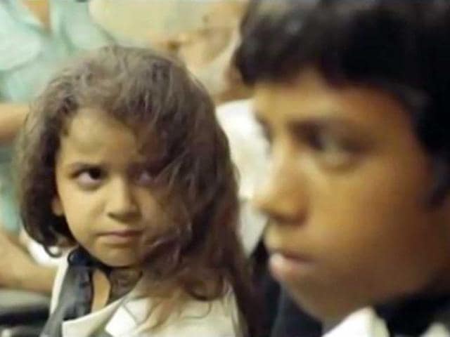 The kid's expression!