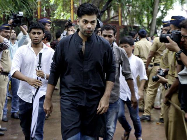 Karan Johar makes a quick entry.