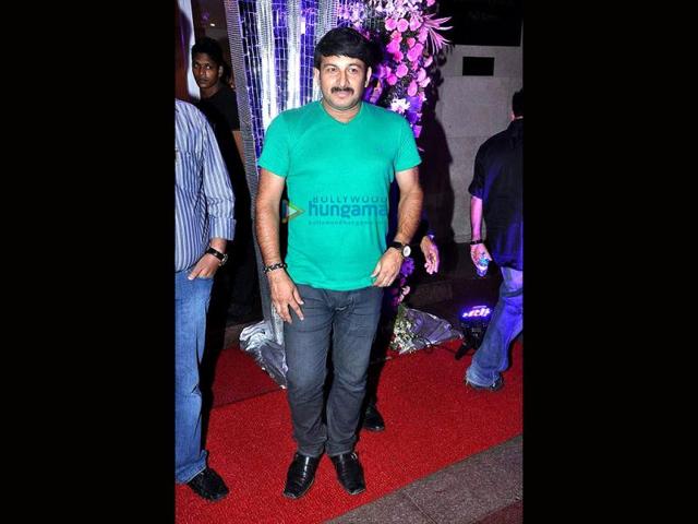Bhojpuri actor Manoj Tiwari during the event.