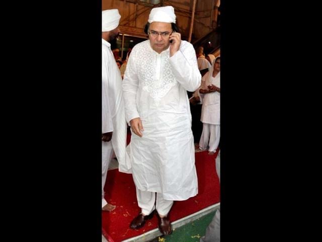 Actor Farooq Sheikh at the condolence meet.