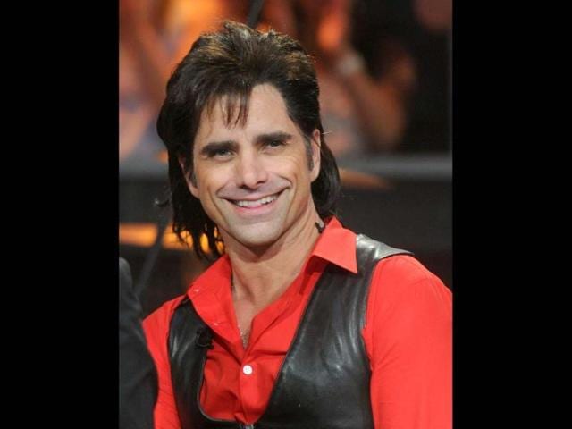 John Stamos of Jesse and the Rippers visits 'Late Night With Jimmy Fallon' at the Rockefeller Center in New York City. (AFP Photo)
