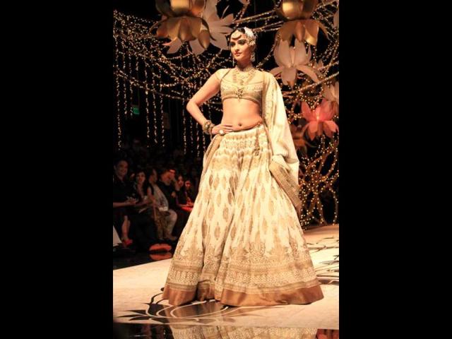 Sonam Kapoor simply stuns in a Rohit Bal creation.