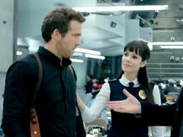 Ryan Reynolds being welcomed into the R.I.P.D.