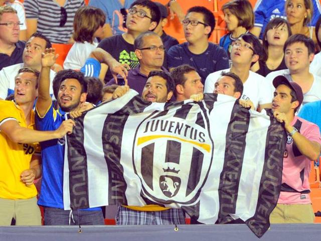 Juventus FC fans during the match between Inter Milan and Juventus FC during the Guinness International Champions Cup at Sun Life Stadium in Miami Gardens, Florida. (AP photo)