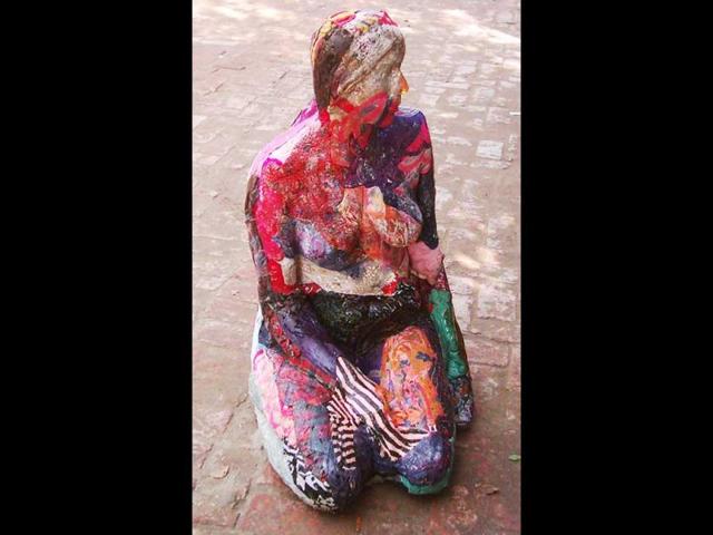 The Nude: fabric and fiberglass, 2005.