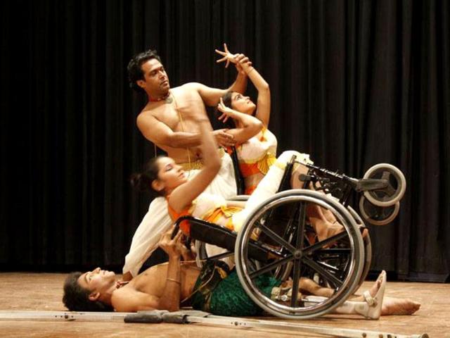 Bharatnatyam on wheelchairs.