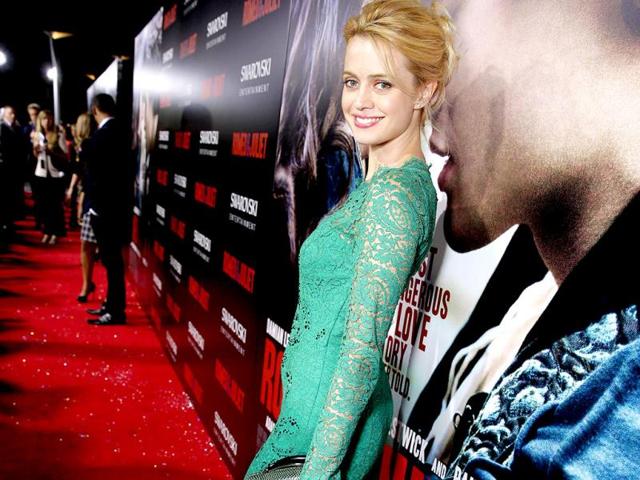 Nathalie Rapti Gomez looks gorgeous at the event. (AP Photo)