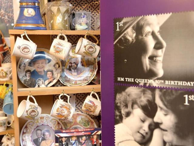 Paraphernalia celebrating Britain's royal family, seen at the house of Margaret Tyler who has dedicated her house as a shrine to the family. (Reuters Photo)