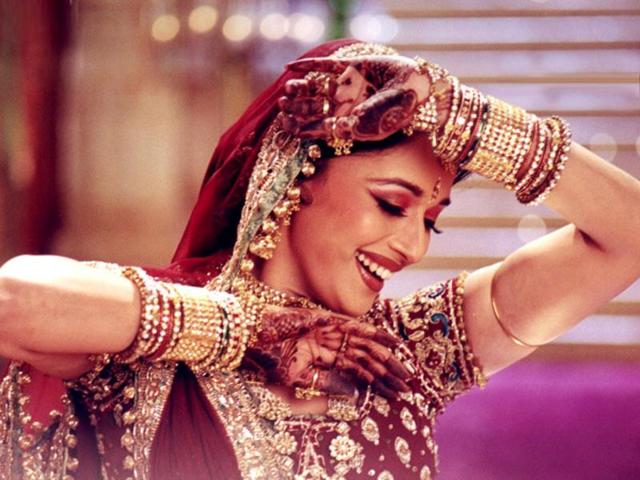 Madhuri Dixit as Chandramukhi looked ethereal in Devdas. 