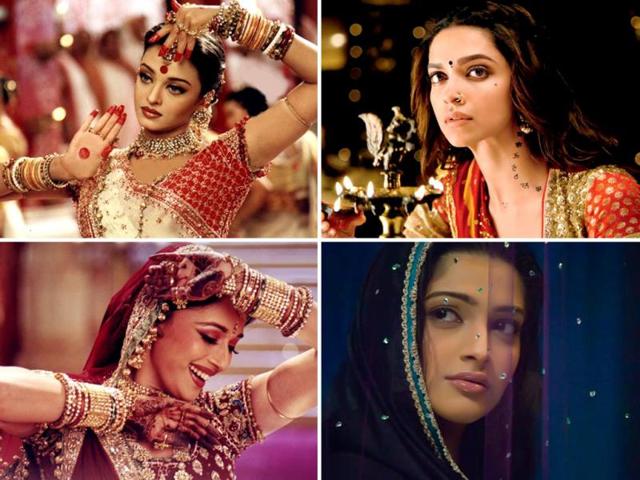 Sanjay Leela Bhansali loves to play with colours on his film's canvas. Be it Devdas, Hum Dil De Chuke Sanam, or his upcoming film Ram-leela, the director has his trademark style of presenting his heroines. Here's a look at Bhansali's actresses so far. 