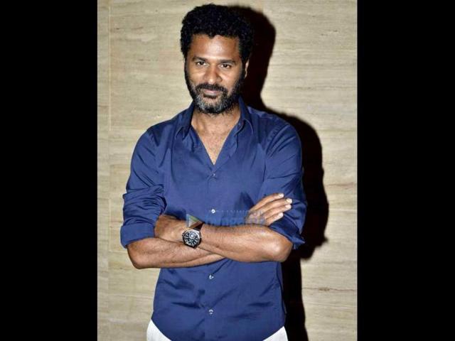 Prabudeva poses for the shutterbugs.