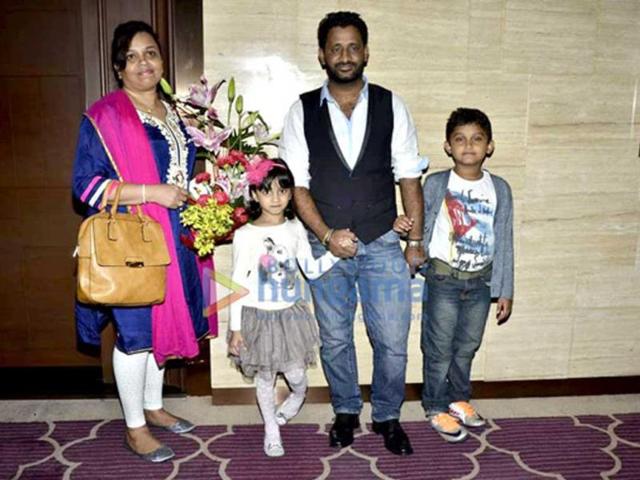 Resul Pookutty attended the bash with his family.