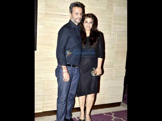 Raveena Tandon with hubby Anil Thadani.