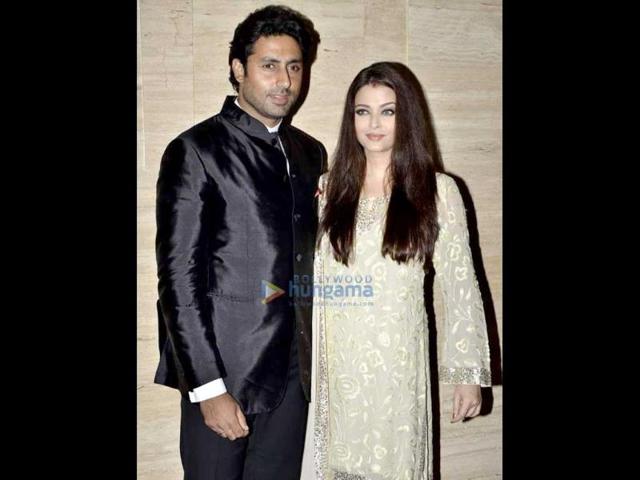 Abhishek Bachchan and Aishwarya Rai Bachchan attended Asin's birthday bash.
