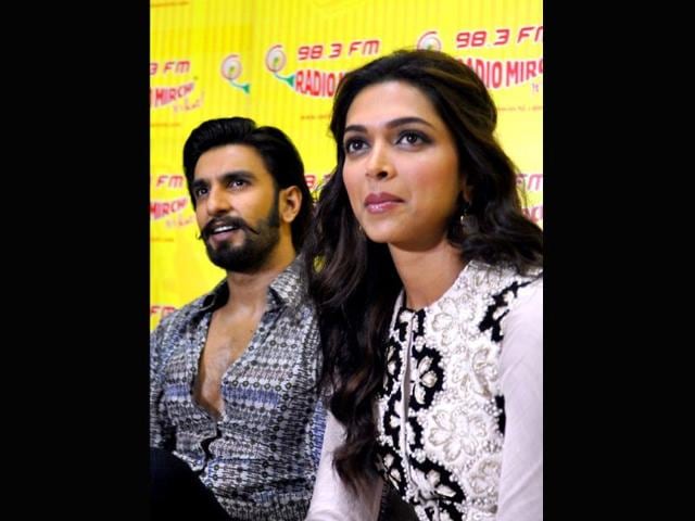 Ranveer Singh and Deepika Padukone's wonderful chemistry in Ram-leela was seen all over when the actors recently came together to promote the Sanjay Leela Bhansali's movie. (AFP Photo)