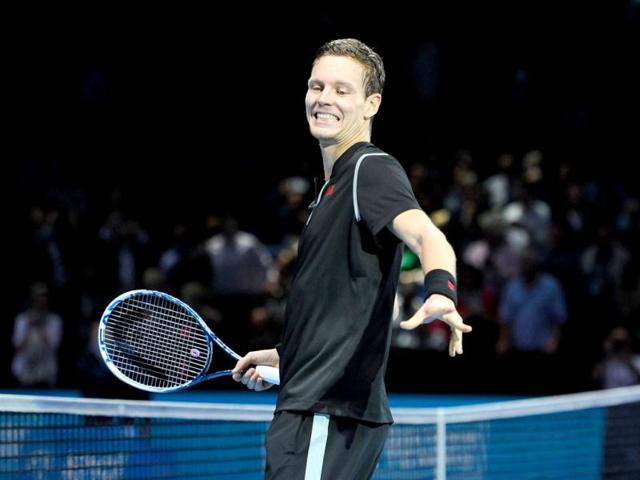 Czech-Republic-s-Tomas-Berdych-celebrates-beating-Spain-s-David-Ferrer-during-their-group-A-singles-match-in-ATP-World-Tour-Finals-tennis-tournament-in-London-AFP-Photo Czech-Republic-s-Tomas-Berdych-celebrates-beating-Spain-s-David-Ferrer-during-their-group-A-singles-match-in-ATP-World-Tour-Finals-tennis-tournament-in-London-AFP-Photo