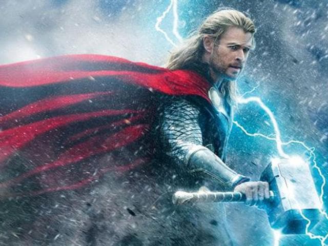 Chris Hemsworth as protagonist Thor in the sequel.