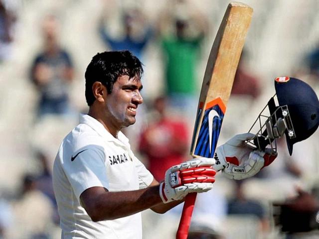 Ravichandran Ashwin celebrates his century during the third day of the first Test match against West Indies at the Eden Gardens in Kolkata. (PTI Photo)