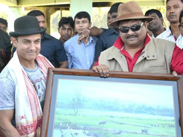 Aamir Khan at Kaziranga National Park