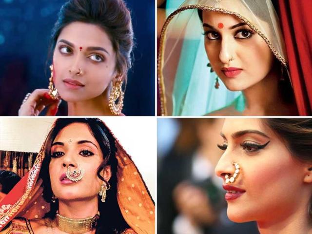 Nose rings can adds to the oomph factor if worn right. Bollywood divas such as Vidya Balan and Sonam Kapoor have even endorsed the fashion accessory at international festivals. Deepika Padukone and Richa Chaddha are sporting the nose ornaments in their upcoming film together (Ram-leela). Presenting the actors who nailed the Nath look.