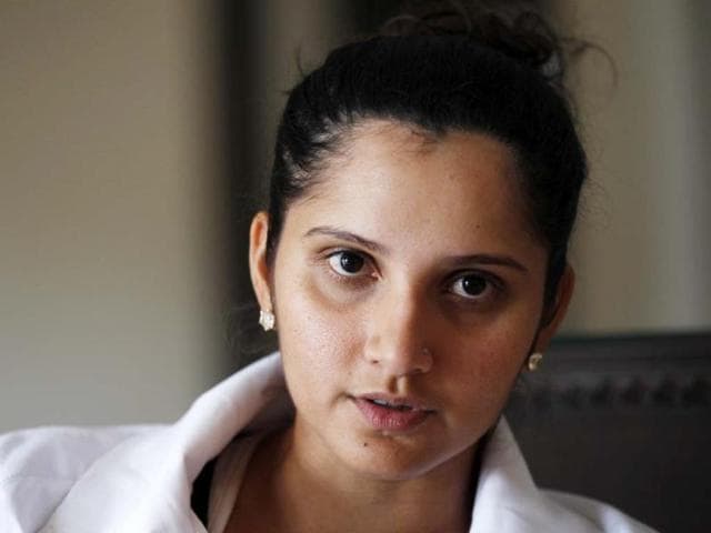 In the public eye since the age of 16, Sania Mirza makes a point during a chat with HT in her Hyderabad house. (Ajay Aggarwal/HT photo)
