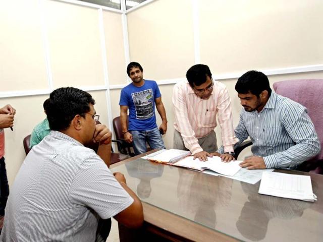 Sushil Kumar overlooks business at his office, Northern Railway headquarters in Baroda House, in New Delhi. (Ajay Aggarwal /HT photo) Sushil Kumar overlooks business at his office, Northern Railway headquarters in Baroda House, in New Delhi. (Ajay Aggarwal /HT photo)